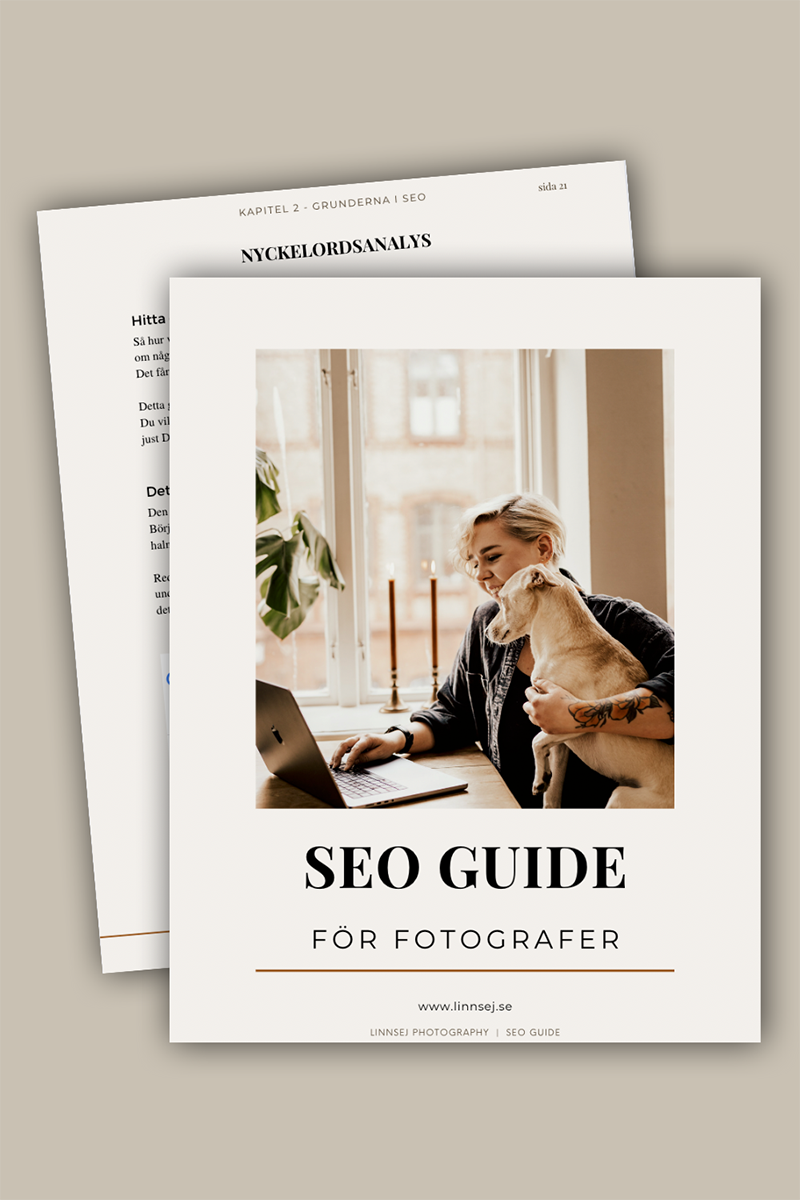 Digital produkt SEO Guide för fotografer.